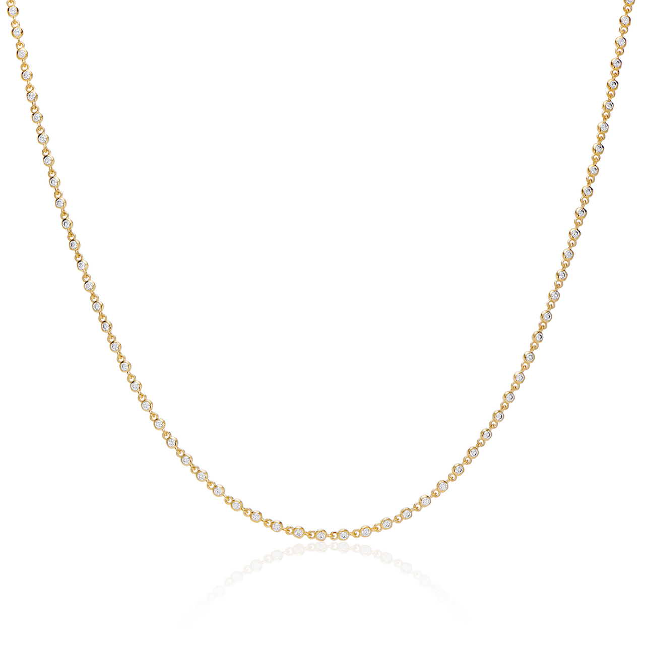 Mini Ziggy Diamond Tennis Necklace