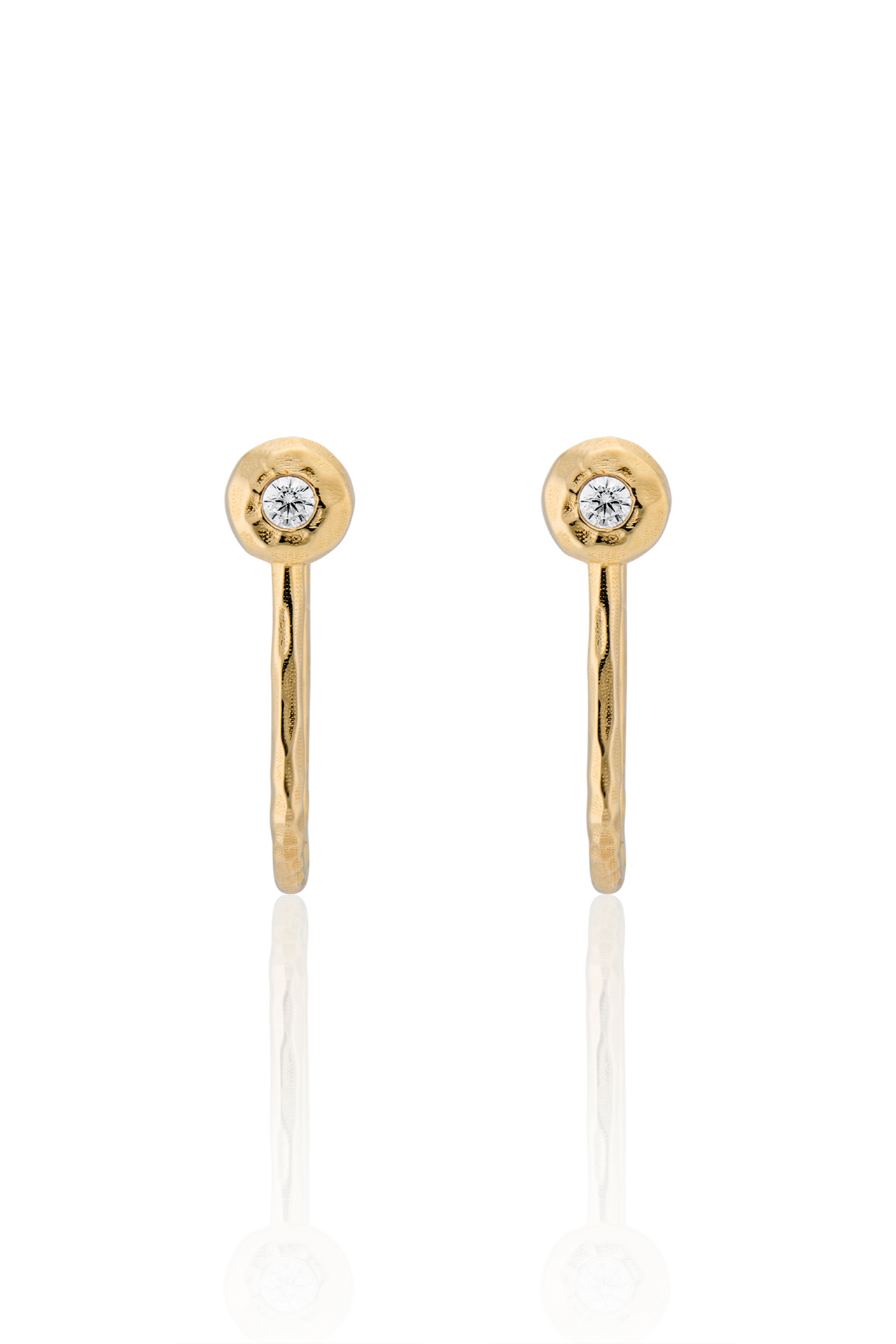 Naomi Diamond Hoop Earring